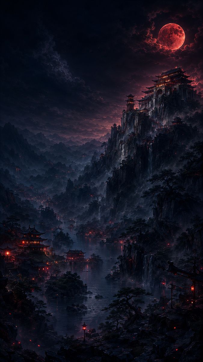 Crimson moon cliff manor